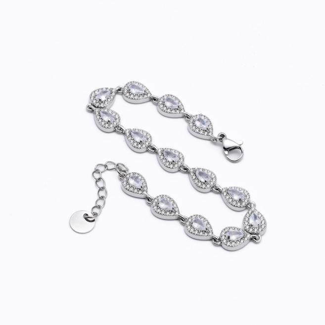 PULSERA ZO13625B Plateado Blanco Acero Inoxidable -2B21