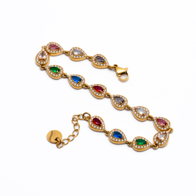 PULSERA ZO13625B Dorado Multicolor Acero Inoxidable -2B21