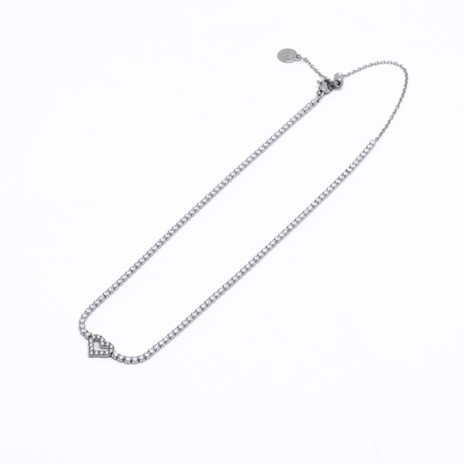 COLLAR ZO13130N Plateado Acero Inoxidable -2D18