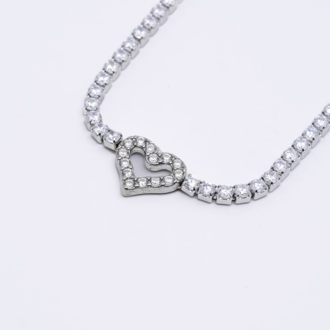 COLLAR ZO13130N Plateado Acero Inoxidable -2D18