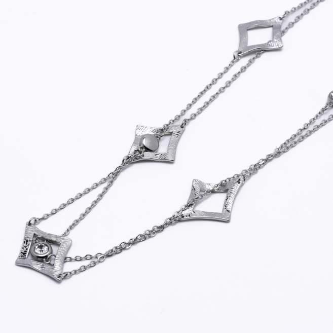 COLLAR ZO13363N Plateado Acero Inoxidable -2D57