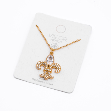 COLLAR ZO13621N Dorado Acero Inoxidable -2D11