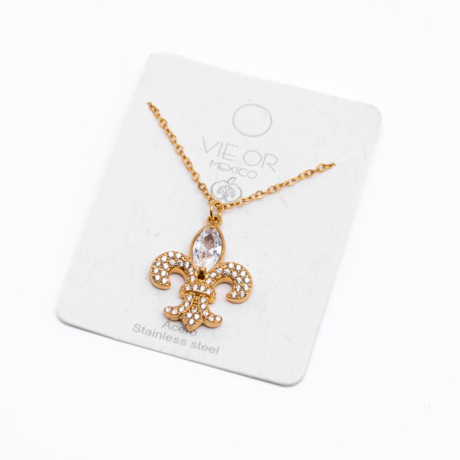 COLLAR ZO13621N Dorado Acero Inoxidable -2D11