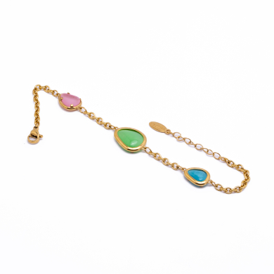 PULSERA ZO13497B Dorado Multicolor Acero Inoxidable -2B38