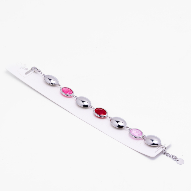 PULSERA ZO13944B Plateado Rosa Acero Inoxidable -2B38