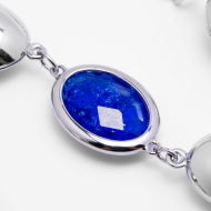 PULSERA ZO13944B Plateado Azul Acero Inoxidable -2B38 2B38