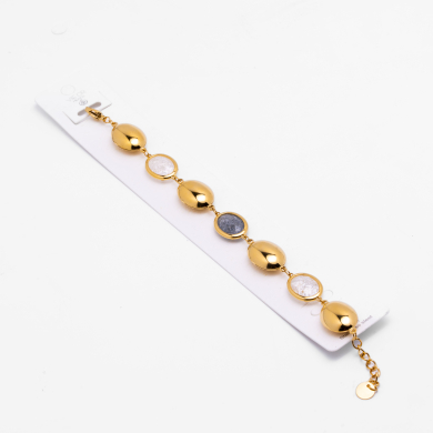 PULSERA ZO13944B Dorado Blanco Acero Inoxidable -2B38