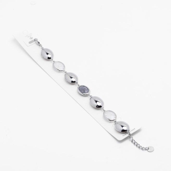 PULSERA ZO13944B Plateado Blanco Acero Inoxidable -2B38