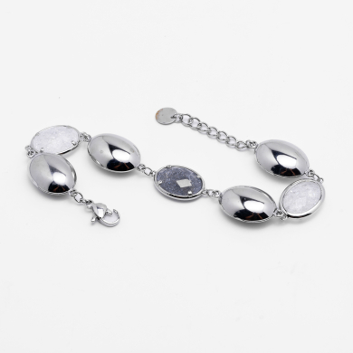 PULSERA ZO13944B Plateado Blanco Acero Inoxidable -2B38