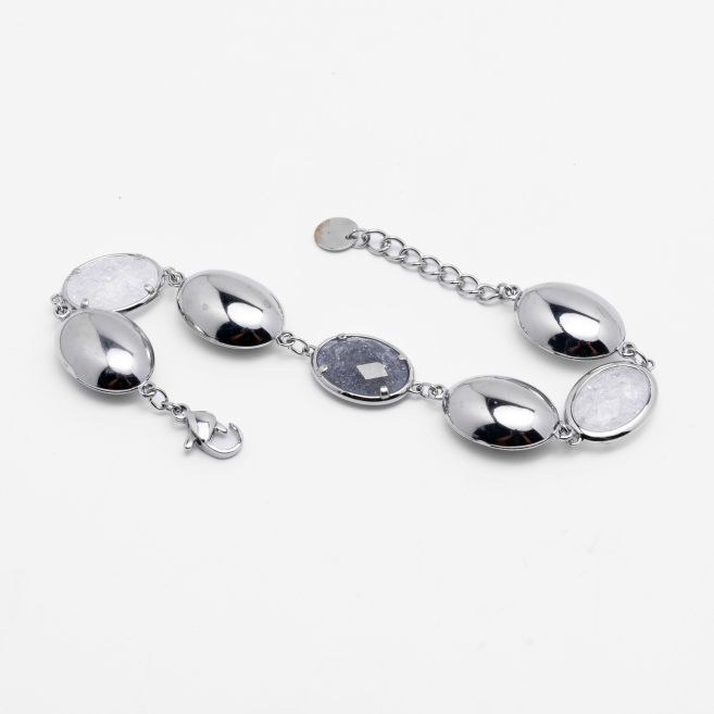 PULSERA ZO13944B Plateado Blanco Acero Inoxidable -2B38