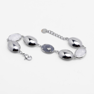 PULSERA ZO13944B Plateado Blanco Acero Inoxidable -2B38