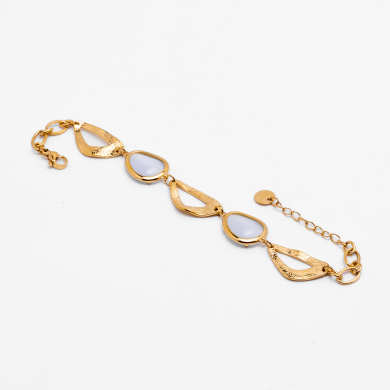 PULSERA ZO13865B Dorado Blanco Acero Inoxidable -2B42