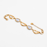 PULSERA ZO13865B Dorado Blanco Acero Inoxidable -2B42