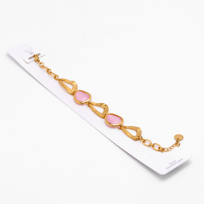 PULSERA ZO13865B Dorado Rosa Acero Inoxidable -2B42