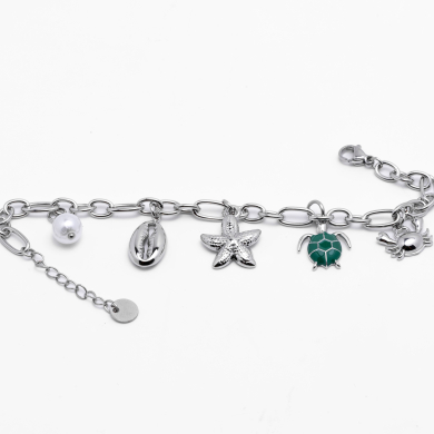 PULSERA ZO13631B Plateado Acero Inoxidable -2C41