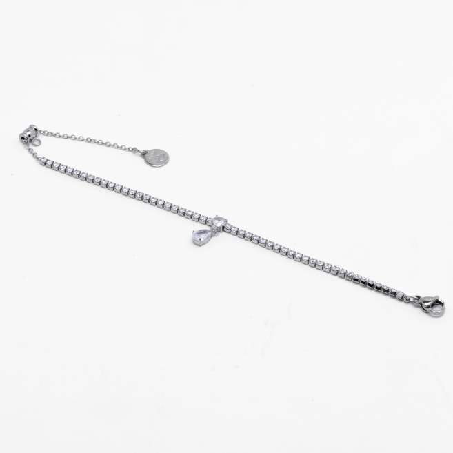 PULSERA ZO12841B Plateado Acero Inoxidable -2B12
