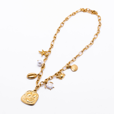 COLLAR ZO13357N Dorado Acero Inoxidable -2D410