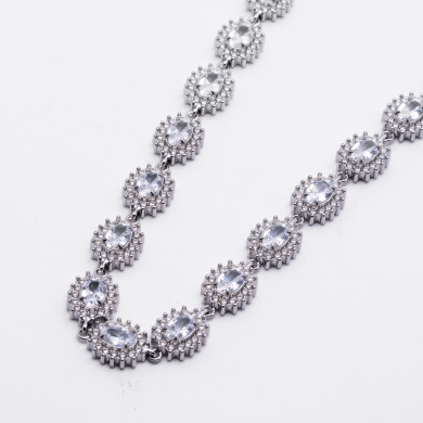 COLLAR ZO12856N Plateado Acero Inoxidable -E42