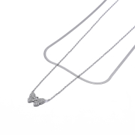 COLLAR ZO13858N Plateado Acero Inoxidable -2D37