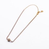 COLLAR ZO12840N Dorado Acero Inoxidable -2D16