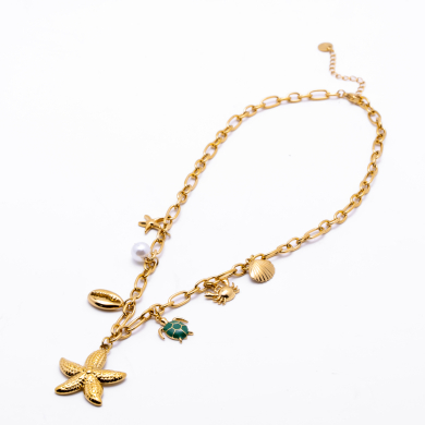 COLLAR ZO13632N Dorado Acero Inoxidable -2D410