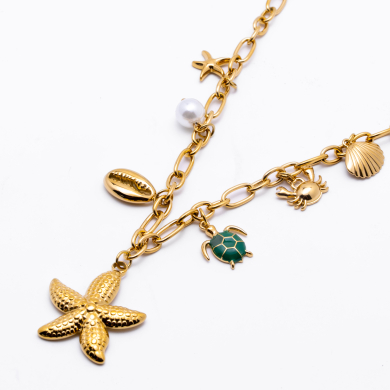 COLLAR ZO13632N Dorado Acero Inoxidable -2D410