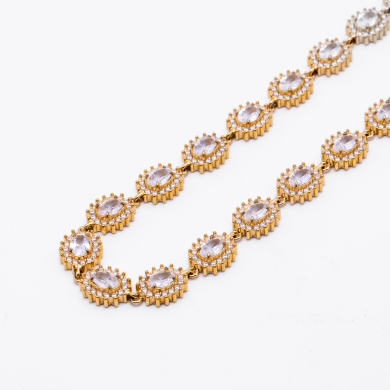 COLLAR ZO12856N Dorado Acero Inoxidable -E42