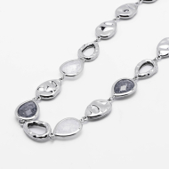 COLLAR ZO13943N Plateado Blanco Acero Inoxidable -2D58