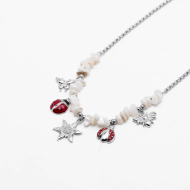 COLLAR ZO13390N Plateado Acero Inoxidable -2D410