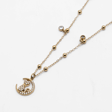 COLLAR ZO13430N Dorado Acero Inoxidable -2D46