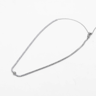 COLLAR ZO12846N Plateado Acero Inoxidable -2D16