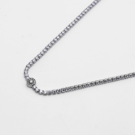 COLLAR ZO12846N Plateado Acero Inoxidable -2D16