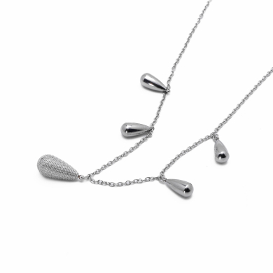 COLLAR ZO13340N Plateado Acero Inoxidable -2D48