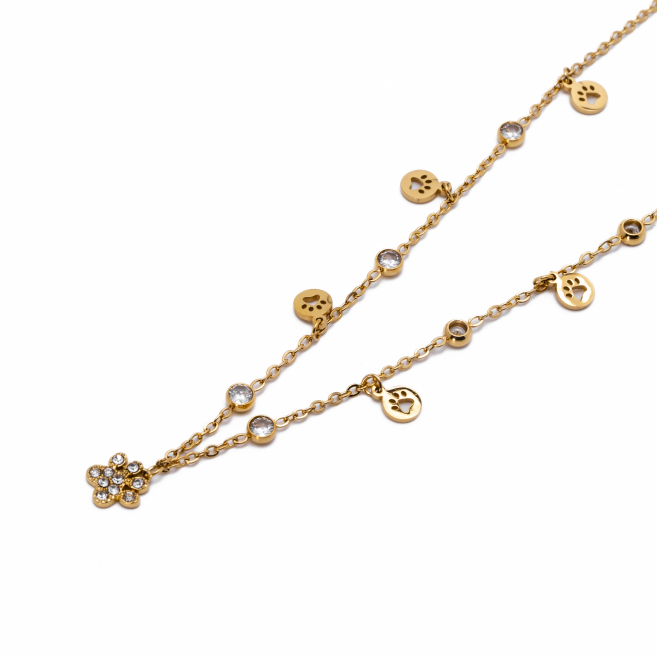 COLLAR ZO20482N Dorado Acero Inoxidable -2D24