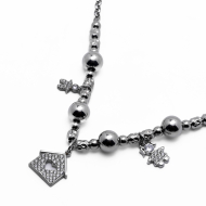 COLLAR ZO13414N Plateado Acero Inoxidable -2D48