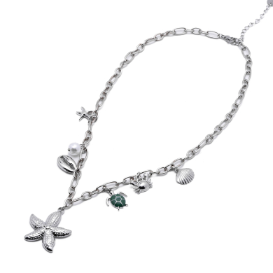 COLLAR ZO13632N Plateado Acero Inoxidable -2D410