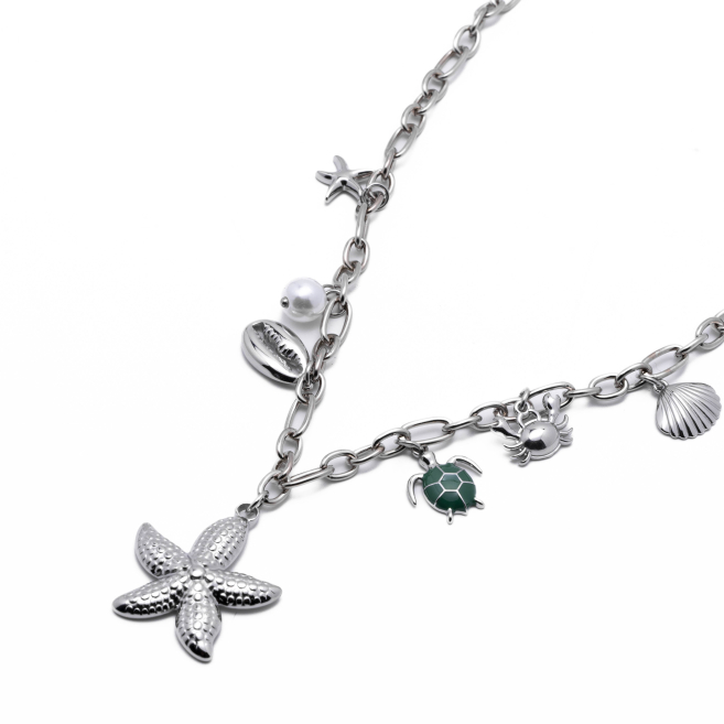 COLLAR ZO13632N Plateado Acero Inoxidable -2D410