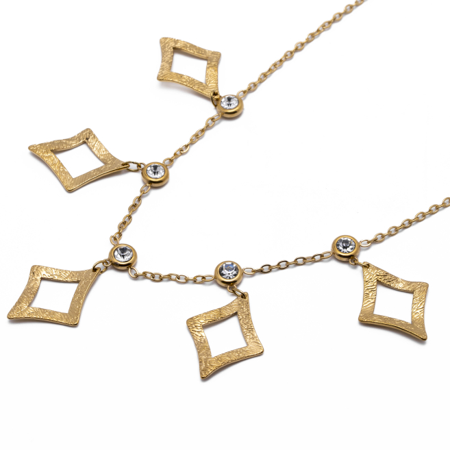 COLLAR ZO13853N Dorado Acero Inoxidable -2D57