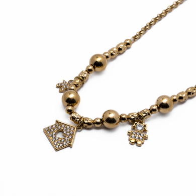 COLLAR ZO13414N Dorado Acero Inoxidable -2D48