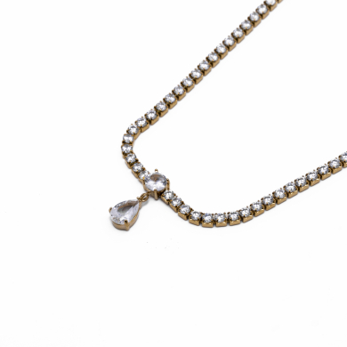 COLLAR ZO12842N Dorado Acero Inoxidable -2D16