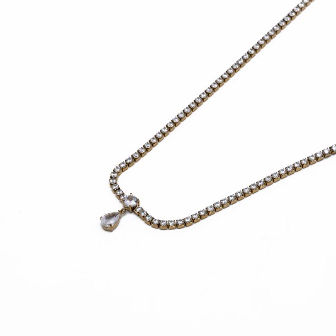 COLLAR ZO12842N Dorado Acero Inoxidable -2D16