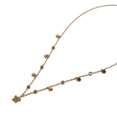 COLLAR ZO20483N Dorado Acero Inoxidable -2D24