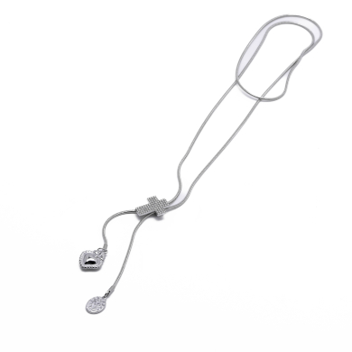 COLLAR ZO13008N Plateado Acero Inoxidable -2D44