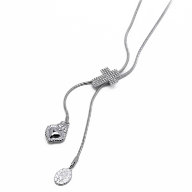 COLLAR ZO13008N Plateado Acero Inoxidable -2D44