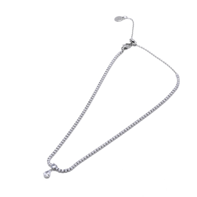 COLLAR ZO12842N Plateado Acero Inoxidable -2D16