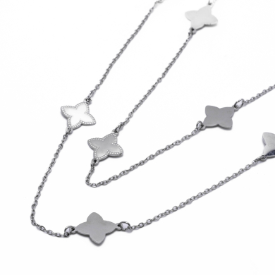 COLLAR ZO14072N Plateado Acero Inoxidable -2D39