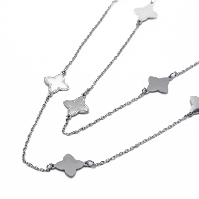 COLLAR ZO14072N Plateado Acero Inoxidable -2D39