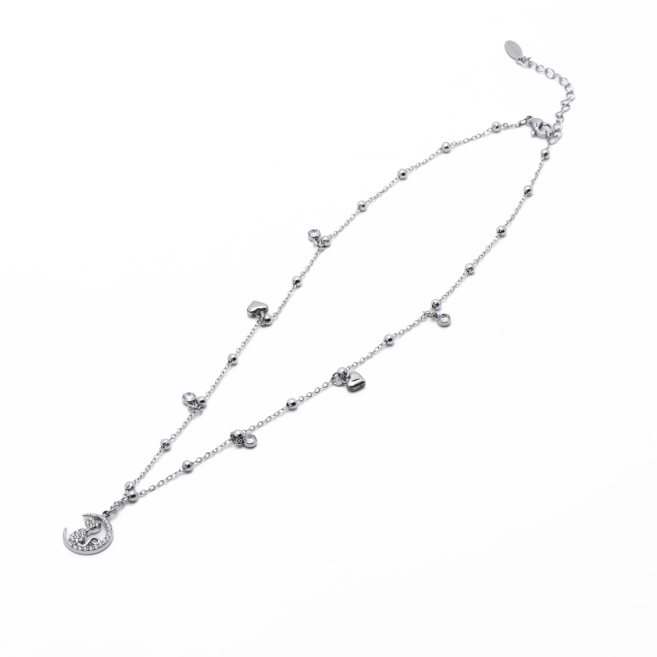 COLLAR ZO13430N Plateado Acero Inoxidable -2D46