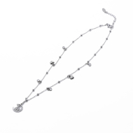 COLLAR ZO13430N Plateado Acero Inoxidable -2D46