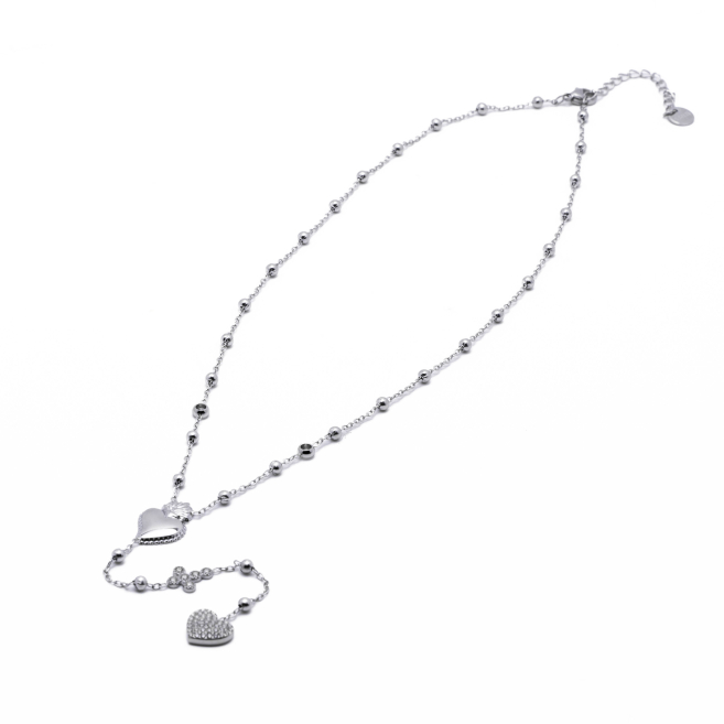 COLLAR ZO13776N Plateado Acero Inoxidable -2D47